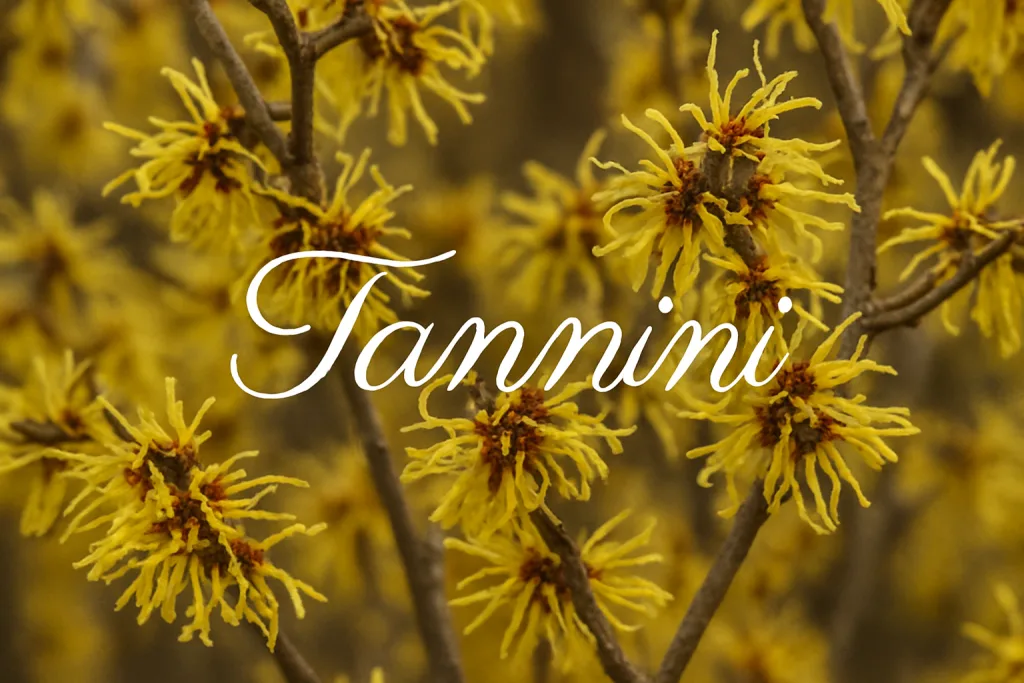 Principi attivi delle piante: I tannini sono composti naturali largamente distribuiti nel regno vegetale.