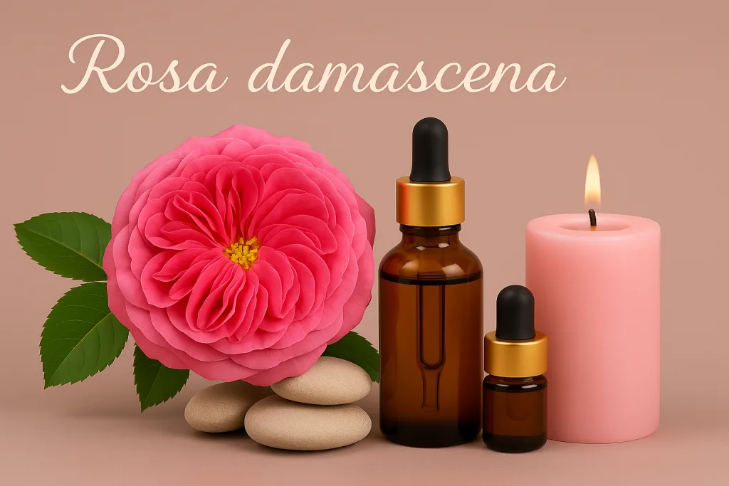 Aromaterapia Rose e olio essenziale