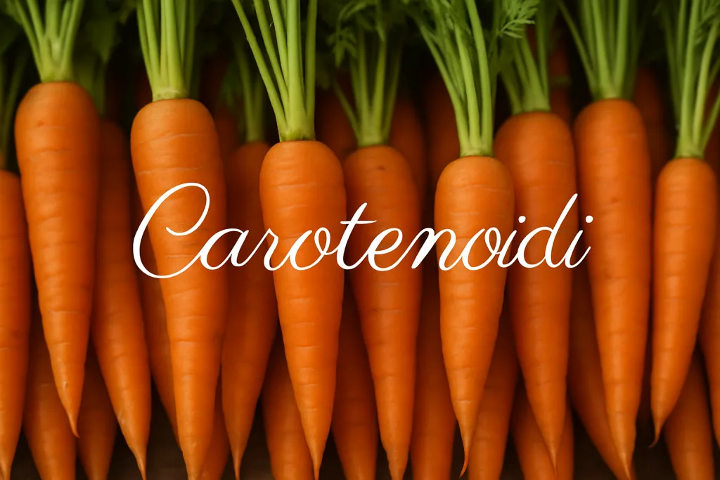 Principi attivi delle piante: Carotenoidi costituiscono una classe di pigmenti naturali che si trovano in numerosi vegetali.