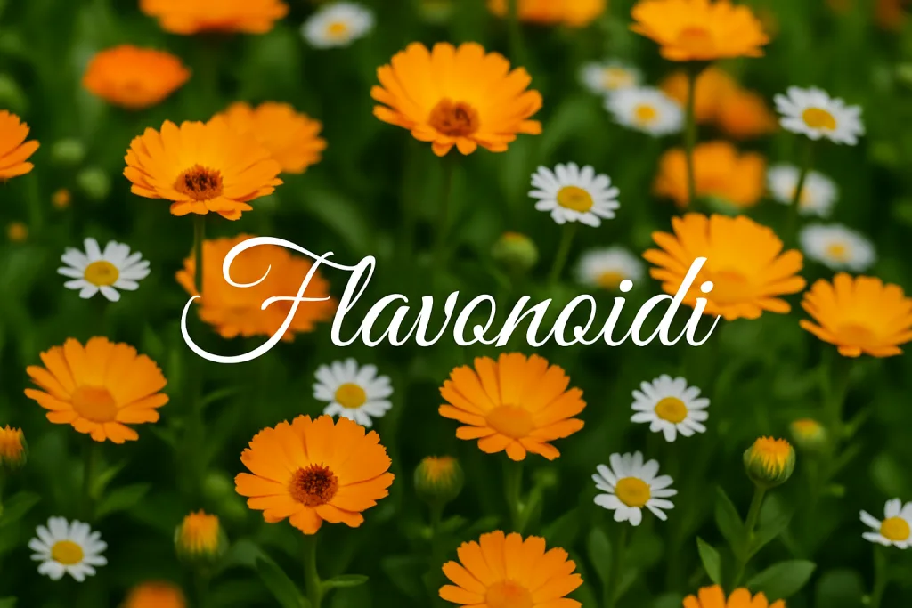 Principi attivi delle piante: flavonoidi sono pigmenti naturali ampiamente diffusi nelle piante
