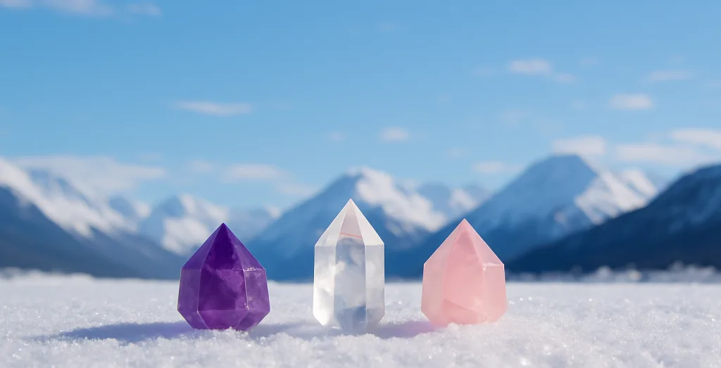 I cristalli di neve canalizzano l’energia del sole e della terra, la moltiplicano e la riflettono su tutto ciò che li circonda.