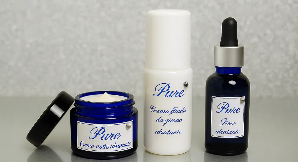 siero idratante viso naturale con acido ialuronico ed estratti botanici