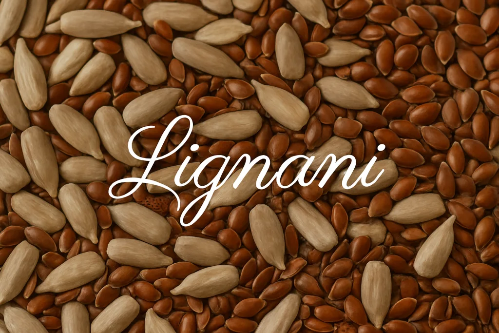 Principi attivi delle piante: I lignani sono composti naturali appartenenti alla famiglia dei polifenoli, ampiamente presenti nei tessuti legnosi delle piante.