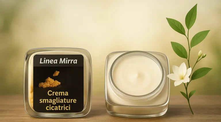 Crema naturale alla mirra per smagliature"