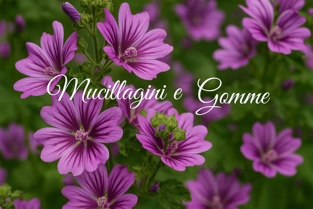 Principi attivi delle piante: mucillagini e le gomme sono polisaccaridi naturali di origine vegetale