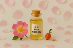 Olio di rosa moscheta per la cura naturale della pelle