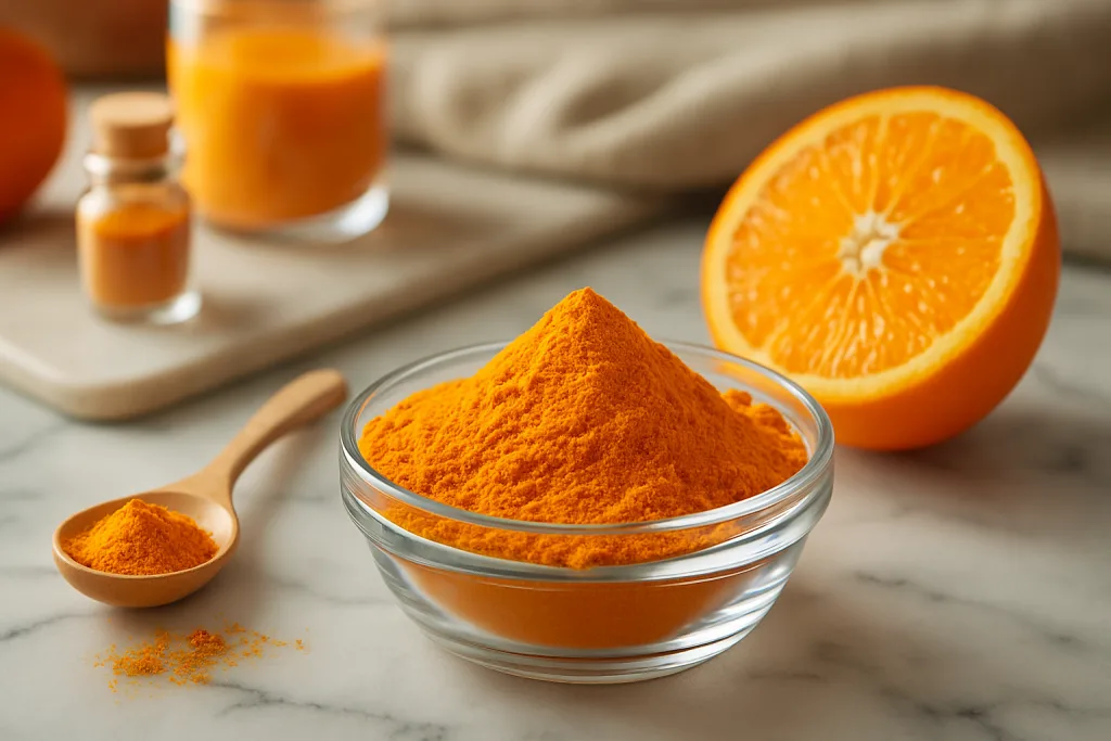 Polvere di arancio, scrub viso