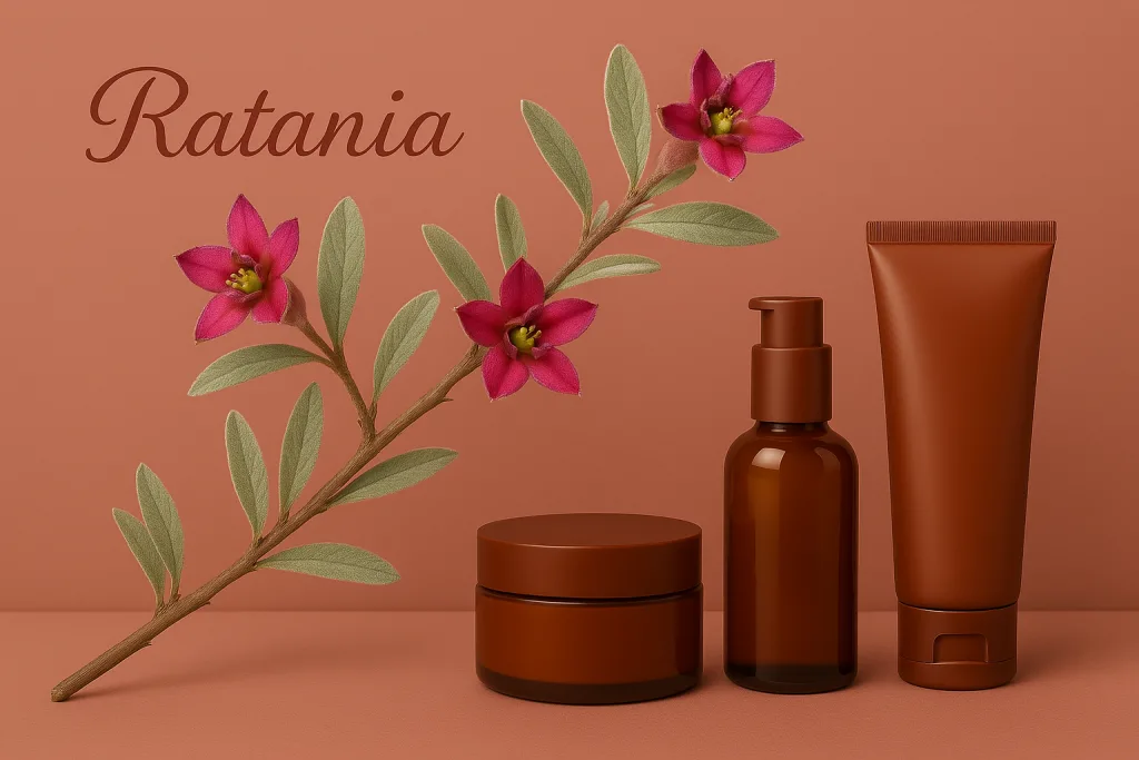 Ratania ad uso cosmetico
