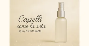 Spray rinforzante per capelli naturale, leggero e idratante, con biotina, cheratina, liponanosomi di mirtillo e attivi nutrienti