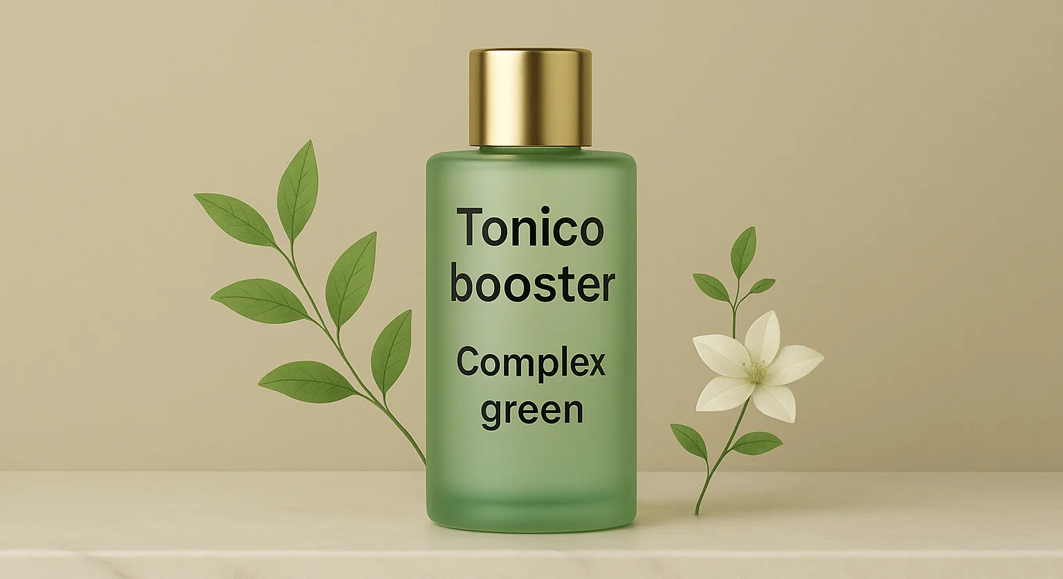 Complex Green Tonico Booster – tonico viso naturale lenitivo con meliloto, pantenolo e vaniglia, ideale per pelle sensibile