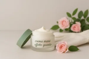 crema mani effetto guanto vasetto