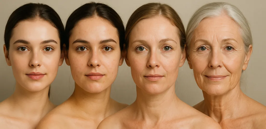 età e tipo di pelle, cosmetico su misura