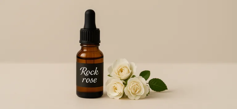 "Rock Rose fiore di Bach applicato per riequilibrare pelle traumatizzata"