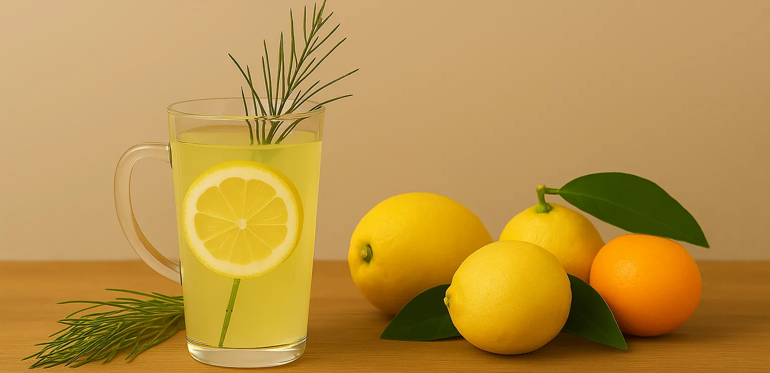 Bicchiere di limonata all'Equiseto