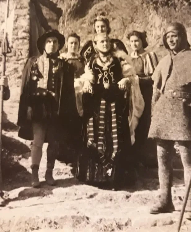 Bruno Balma e Leda Colombot, Conti del Carnevale 1949.
I primi a incarnare, nel dopoguerra, lo spirito del Carnevale Storico di Verrès.