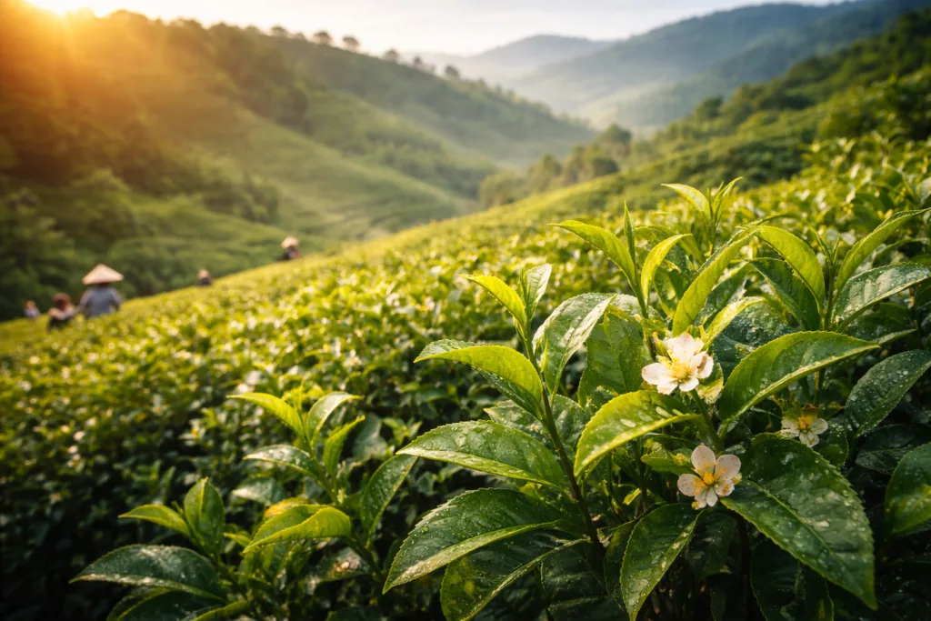 Il tè: Camellia sinensis tra raccolta tradizionale e utilizzo cosmetico