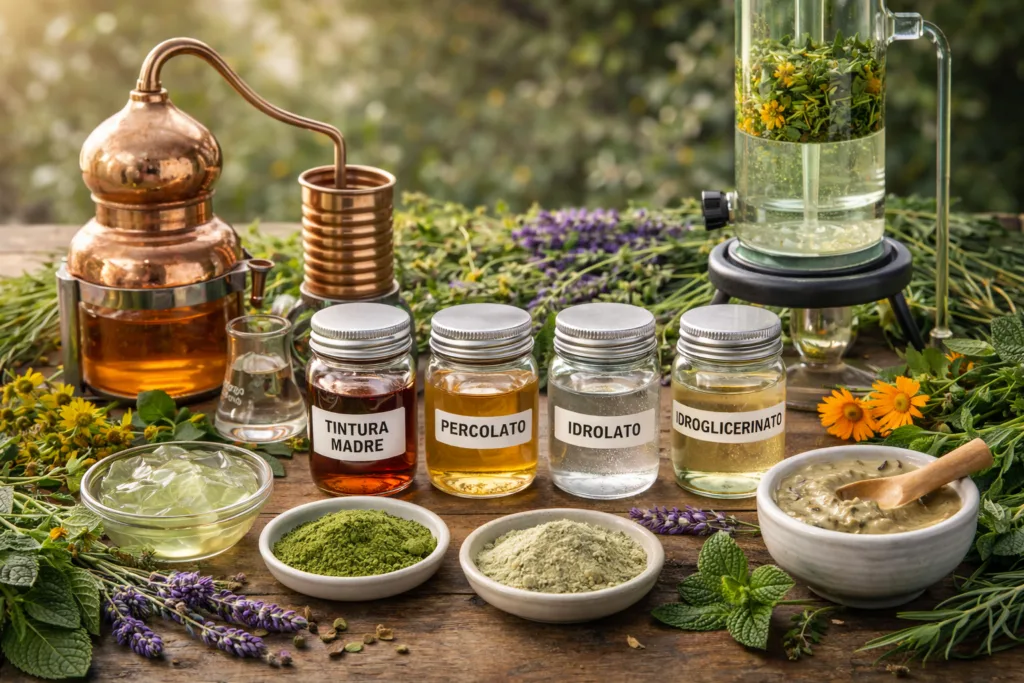 Conoscere i principi attivi delle piante è essenziale nell’uso delle erbe officinali in cosmetica, perché permette di scegliere gli estratti più adatti, formulare in modo coerente e rispettare la fisiologia della pelle senza utilizzi casuali.
