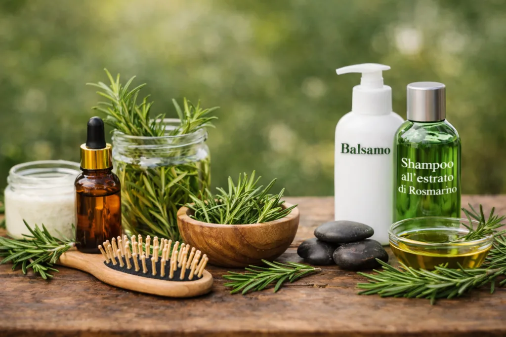 Proprieta' cosmetiche del Rosmarino Estratti naturali per i capelli