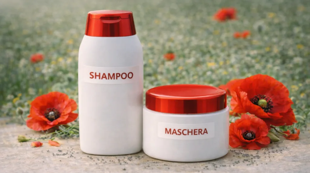papavero rosso: shampoo balsamo 