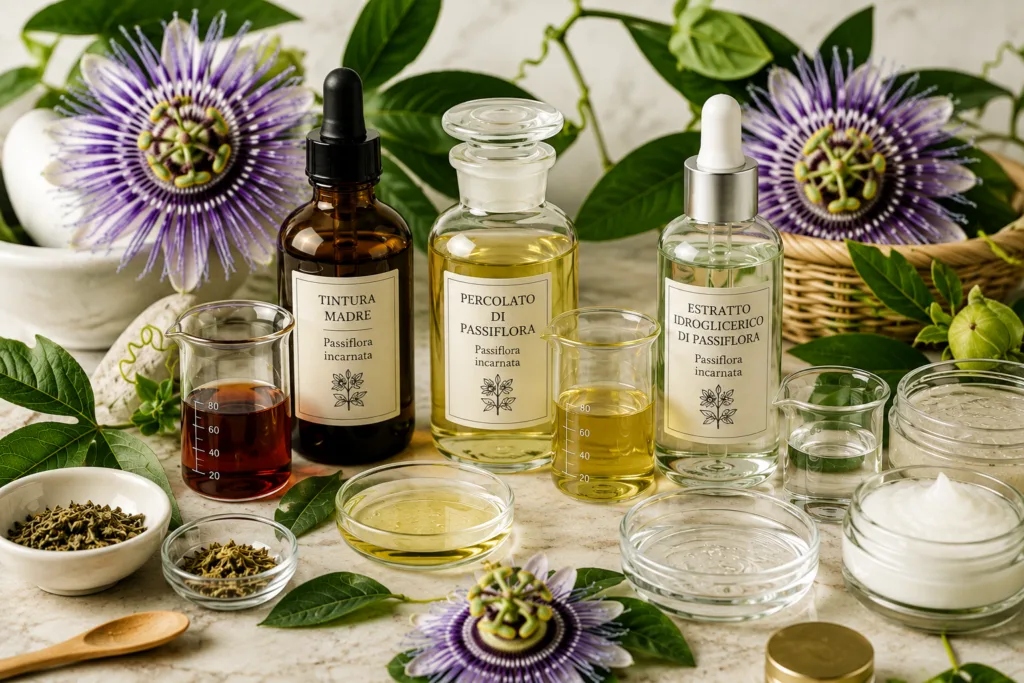 Tipi di estratto di Passiflora più utili in cosmetica handmade